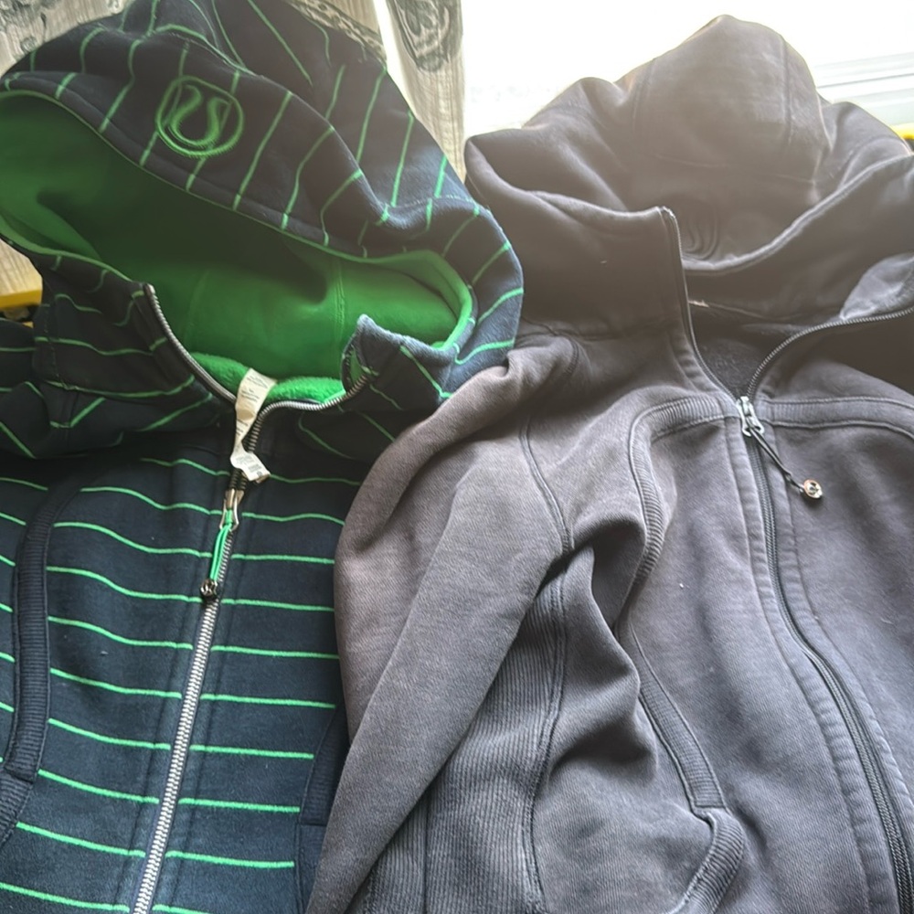 Lululemon Hooded zip ups size 8